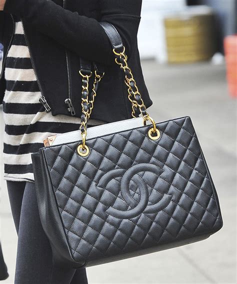 chanel gst black|chanel shopping tote.